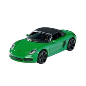 Miniatura-Carro-Porsche-718-Boxster-1-64-Verde