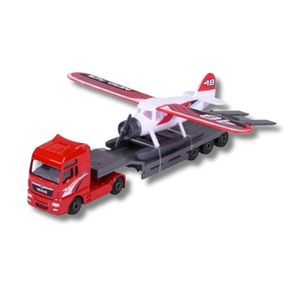 Miniatura-Caminhao-Man-TGX-XXL-e-Aviao-Aero-Ace-Transporter-19-cm