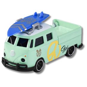 Miniatura-Carro-Volkswagen-Kombi-Pickup-T1-Surf-1-64-Verde