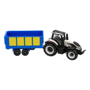 Miniatura-Trator-Valtra-Q305-Com-Cacamba-Azul