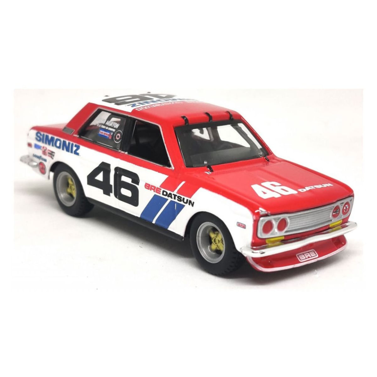 Miniatura Carro Bre Datsun 510 1/43 Branco Bburago 38301 - limahobbies