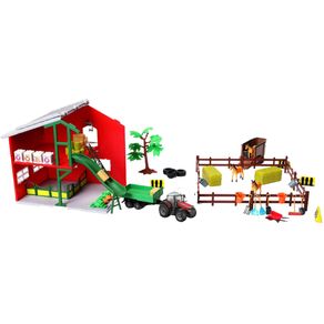 Set-Miniatura-Trator-Massey-8740S-e-estabulo-10-cm