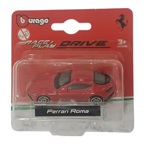Miniatura-Carro-Ferrari-Roma-Race-e-Play-1-64-Vermelho