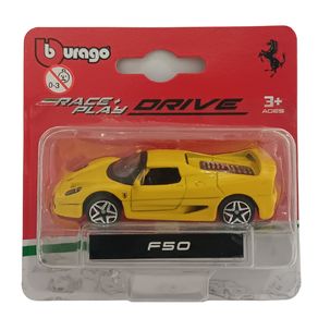 Miniatura-Carro-Ferrari-F50-Race-e-Play-1-64-Amarelo