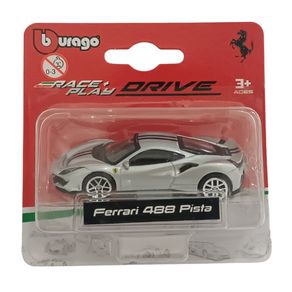 Miniatura-Carro-Ferrari-488-pista-Race-e-Play-1-64-Prata