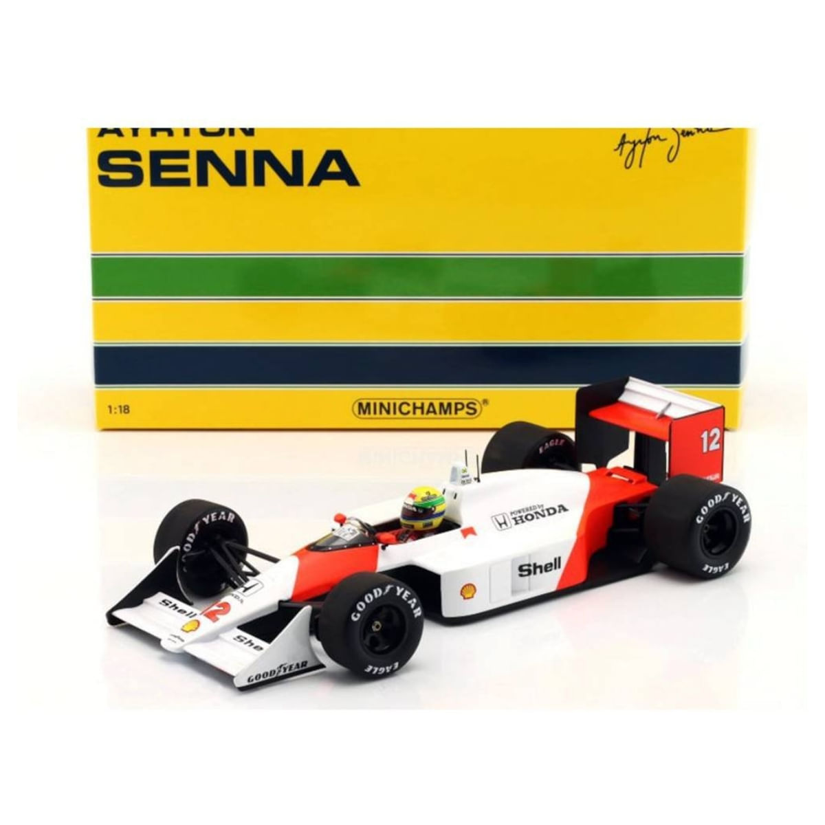 Miniatura Fórmula 1 Mclaren Honda Mp4/4 Winner Japanese Gp 1988