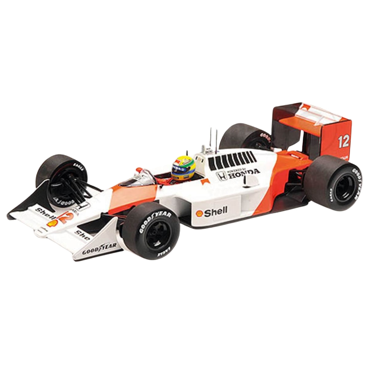 Miniatura Fórmula 1 Mclaren Honda Mp4/4 Campeão 1988 #12 Ayrton