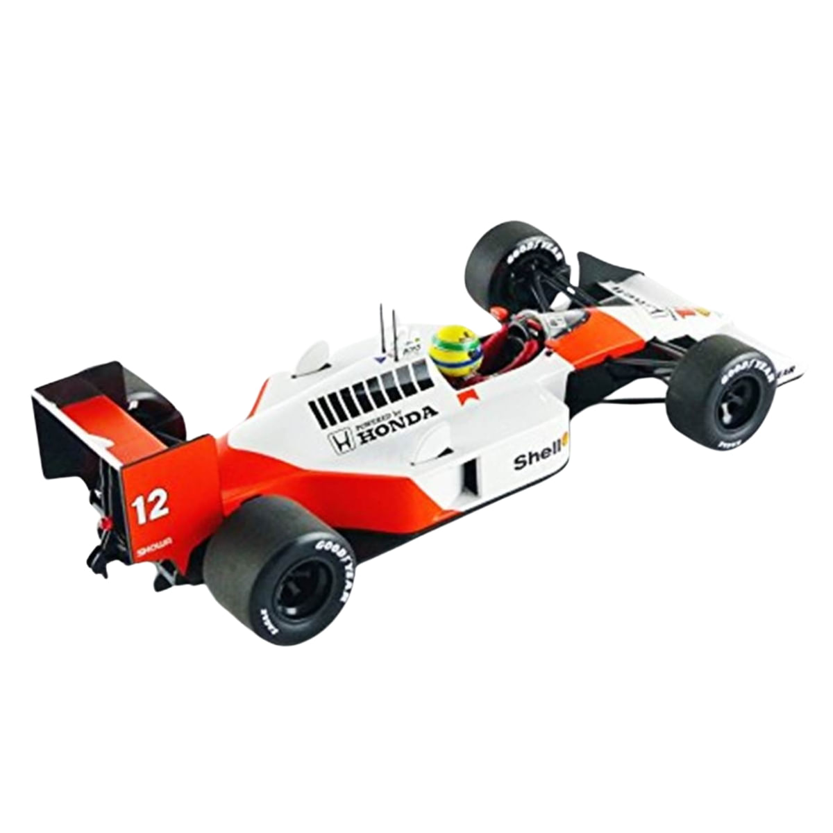 ミニカー MCLAREN MP4/4 HONDA V6 TURBO 1984 McLaren MP4/4 Honda - Ayrton Senna 1988 - Meng CS007 - Plastimodelismo
