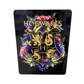 Placa-Slim-Metal-Casas-de-Hogwarts-Floral-Harry-Potter