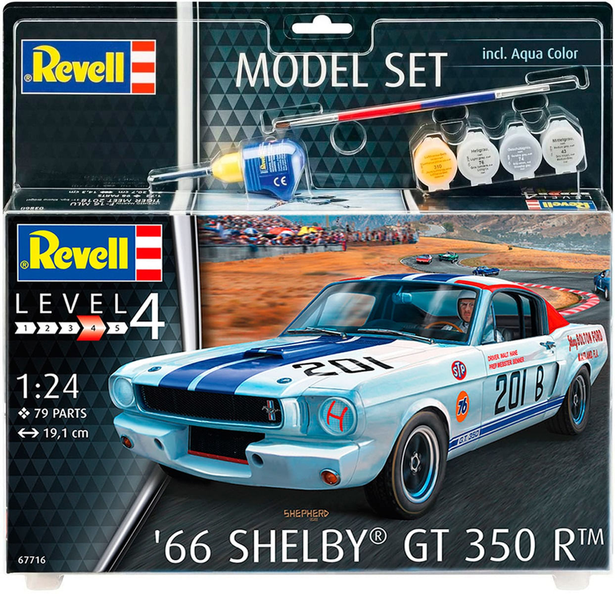Kit Plástico Model Set Shelby GT 350 R 1966 1:24 Revell 67716
