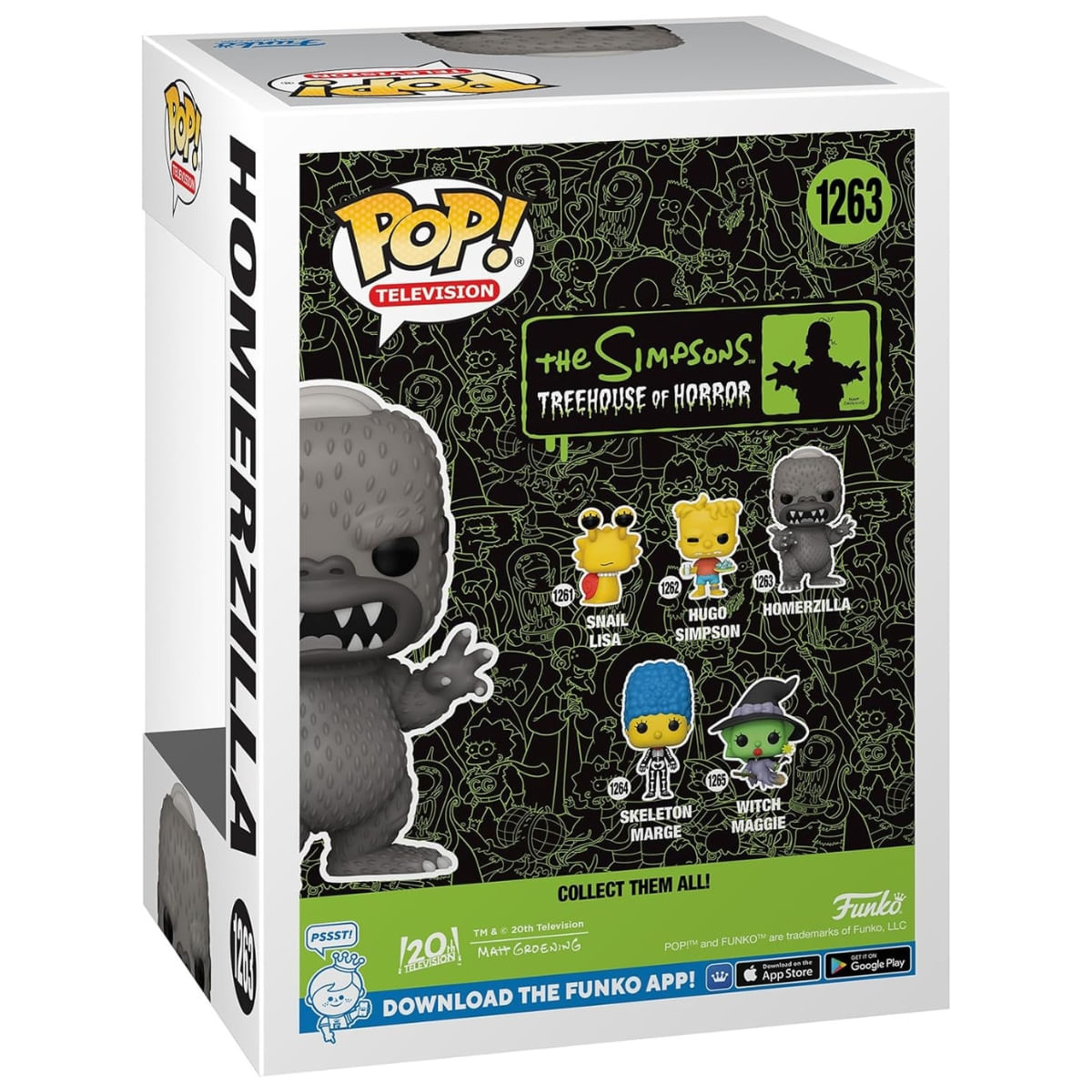 Pop The Simpsons Treehouse of Horror Homerzilla 1263 Funko 66336