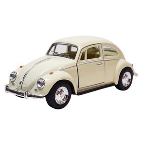 Miniatura-Carro-Volkswagen-Fusca-1967-1-32-Bege-Kinsmart-KT5375