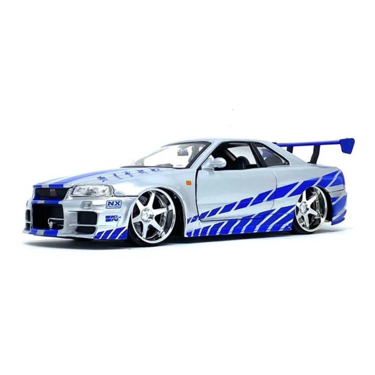 Miniatura Carro Nissan Skyline GT-R R34 Velozes e Furiosos 5 1/24