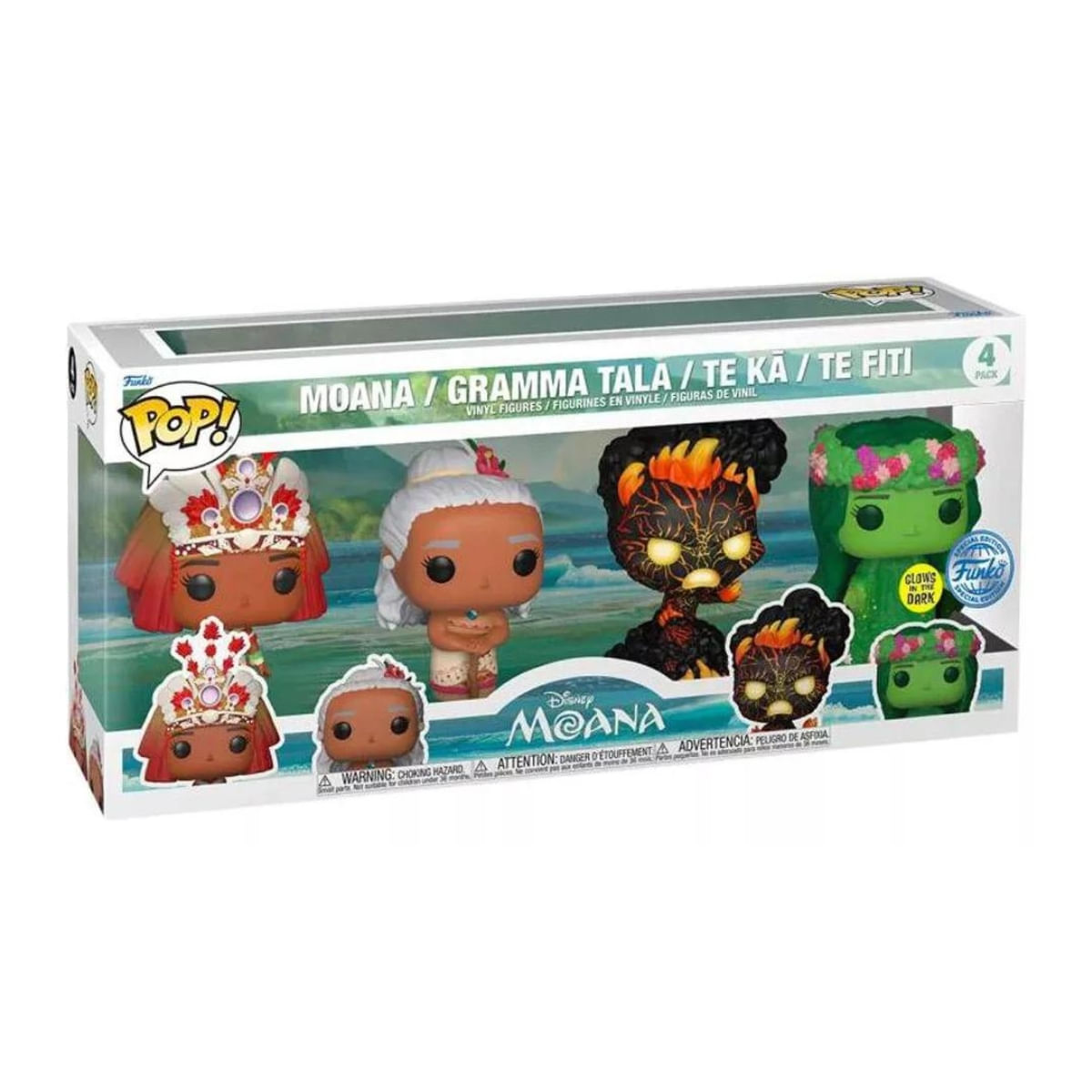 Pop Pack Moana, Gramma Tala, Te Ka, Te Fiti 4 Funko 69143