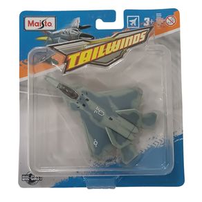 Miniatura-Aviao-Tailwinds-Fresh-Metal-F-22-Raptor-Cinza-Maisto-15088