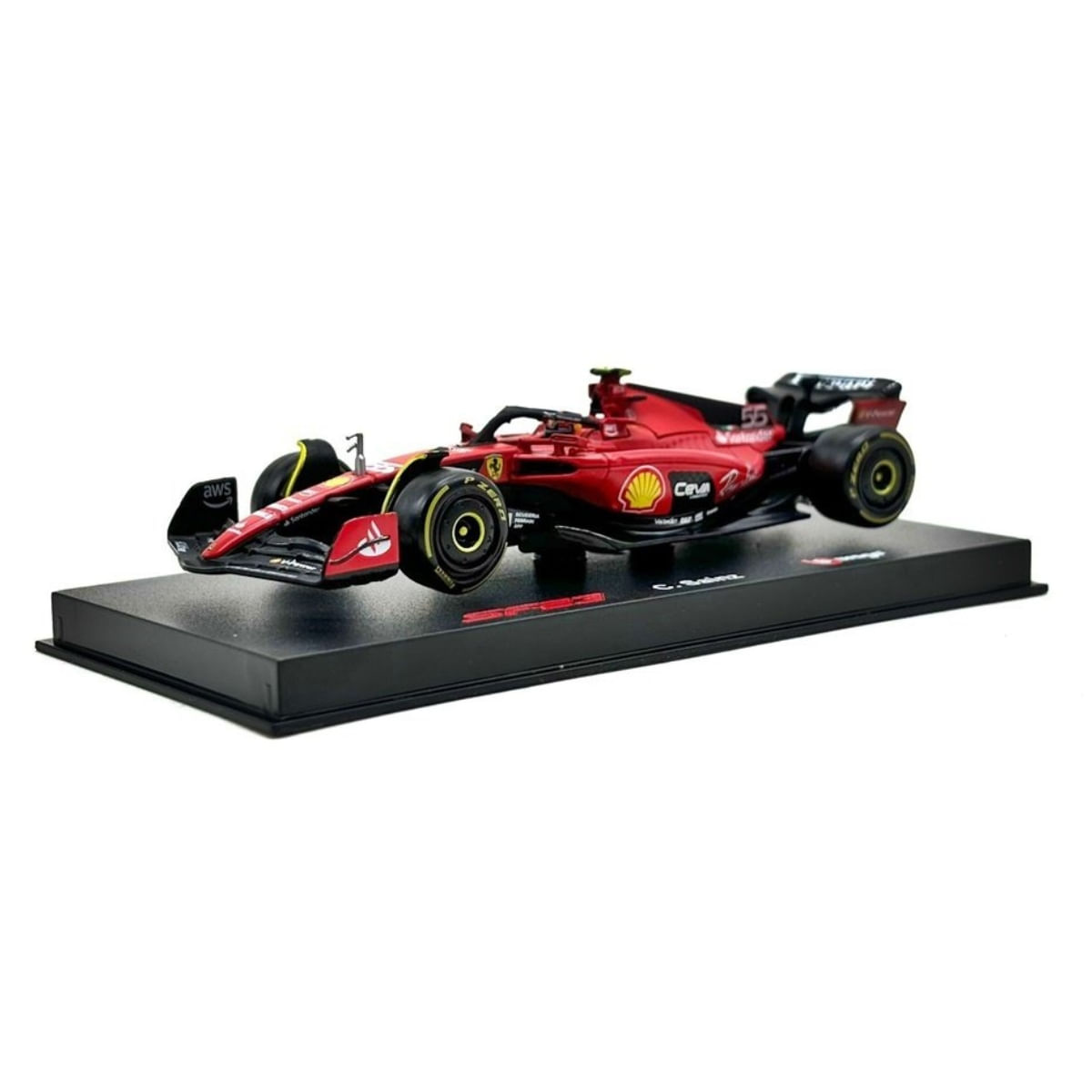 Miniatura Fórmula 1 Ferrari SF-23 55 C. Sainz Ferrari Racing 1/43