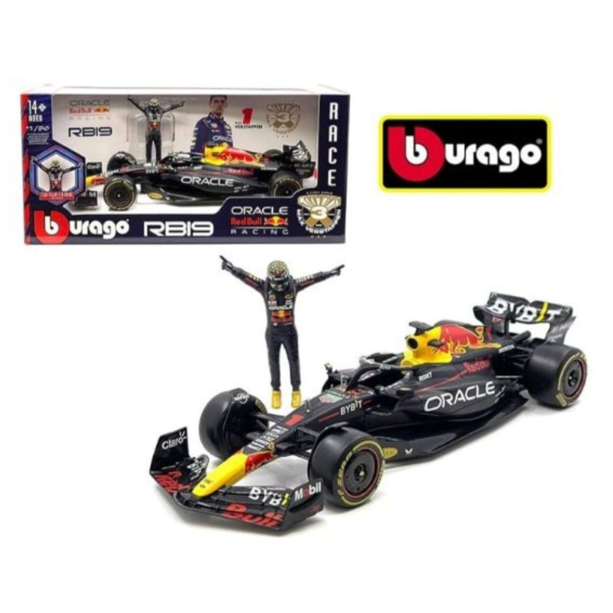Miniatura Fórmula 1 Oracle Red Bull Racing RB19 1 Max Verstappen 1