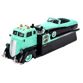 Miniatura-Coe-Flatbed-e-Mercury-Custom-1950-Elite-Transport-1-64-Maisto-15055