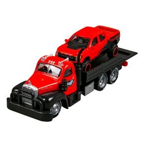 Miniatura-Mack-B-61-e-Ford-F150-Raptor-Elite-Transport-1-64-Maisto-15055