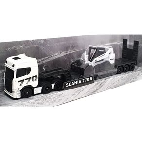 Miniatura-Caminhao-Scania-770-S-e-Escavadeira-Bobcat-Maisto-11681