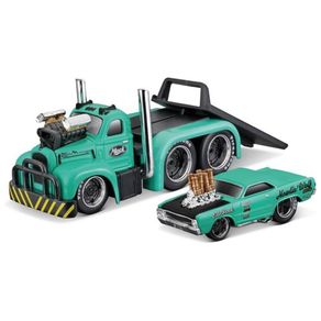 Miniatura-Caminhao-Mack-B61-1953-e-Dodge-Dart-1968-1-64-Maisto-11542