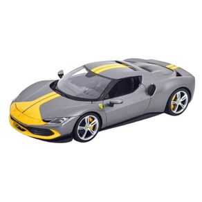 Miniatura-Carro-Ferrari-296-GTB-Fiorano-Cinza-1-18-Maisto-31800