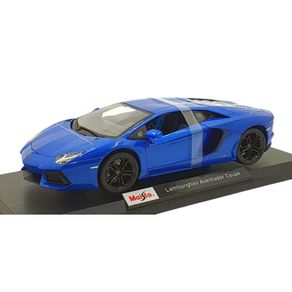 Miniatura-Carro-Lamborghini-Aventador-Azul-1-18-Maisto-11033