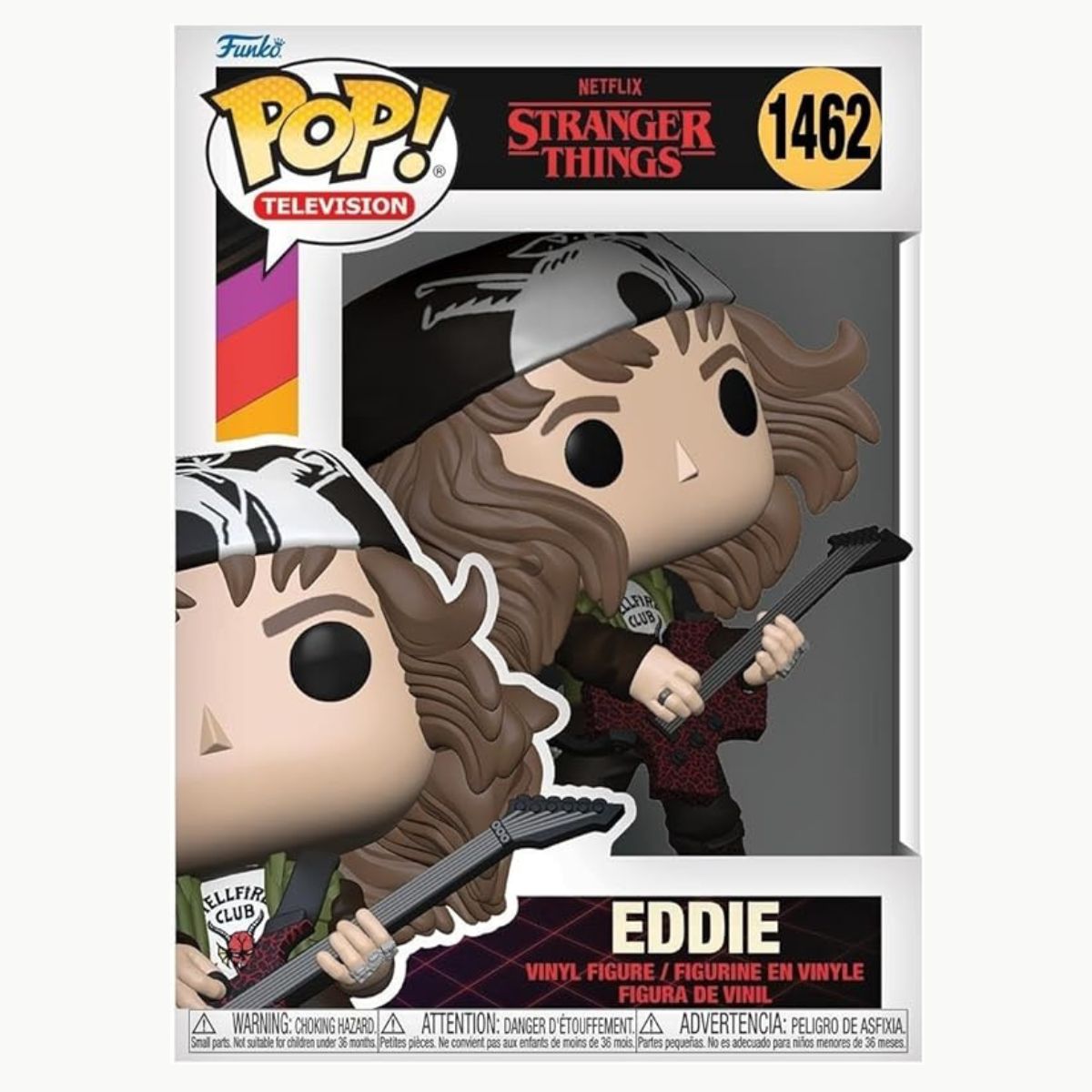 Pop Stranger Things Eddie com Guitarra 1462 Funko 72138 - limahobbies