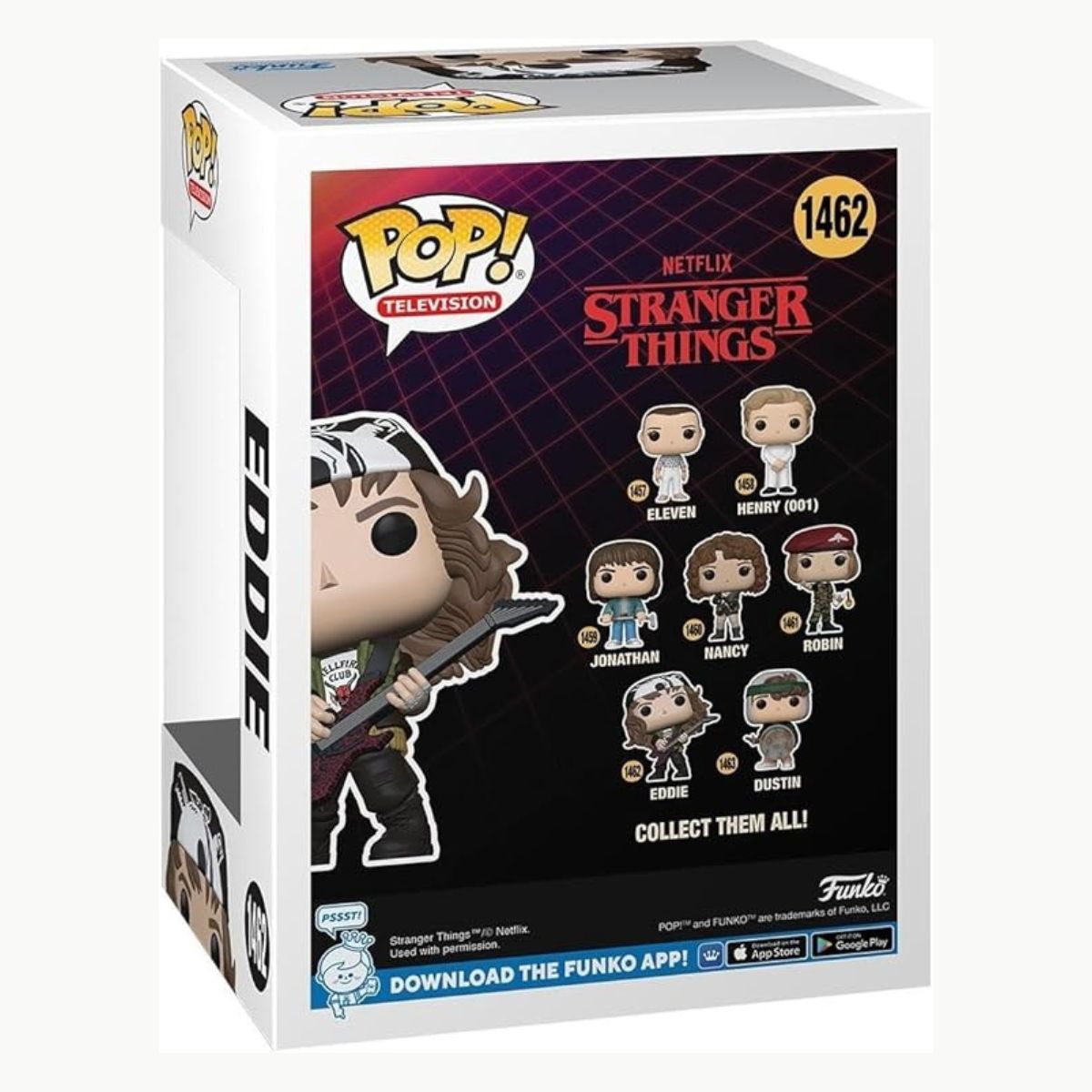 Pop Stranger Things Eddie com Guitarra 1462 Funko 72138 - limahobbies