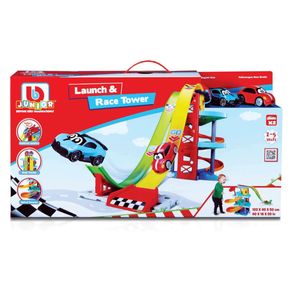 Playset-Launch---Race-Tower-VW-Beetle---Bugatti-Divo-Burago-88604