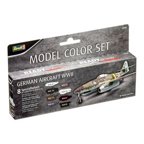 Conjunto-de-tinta-Aqua-Color-Aeronave-alema-da-Segunda-Guerra-Mundial-8-x-17ml-Revell-36200
