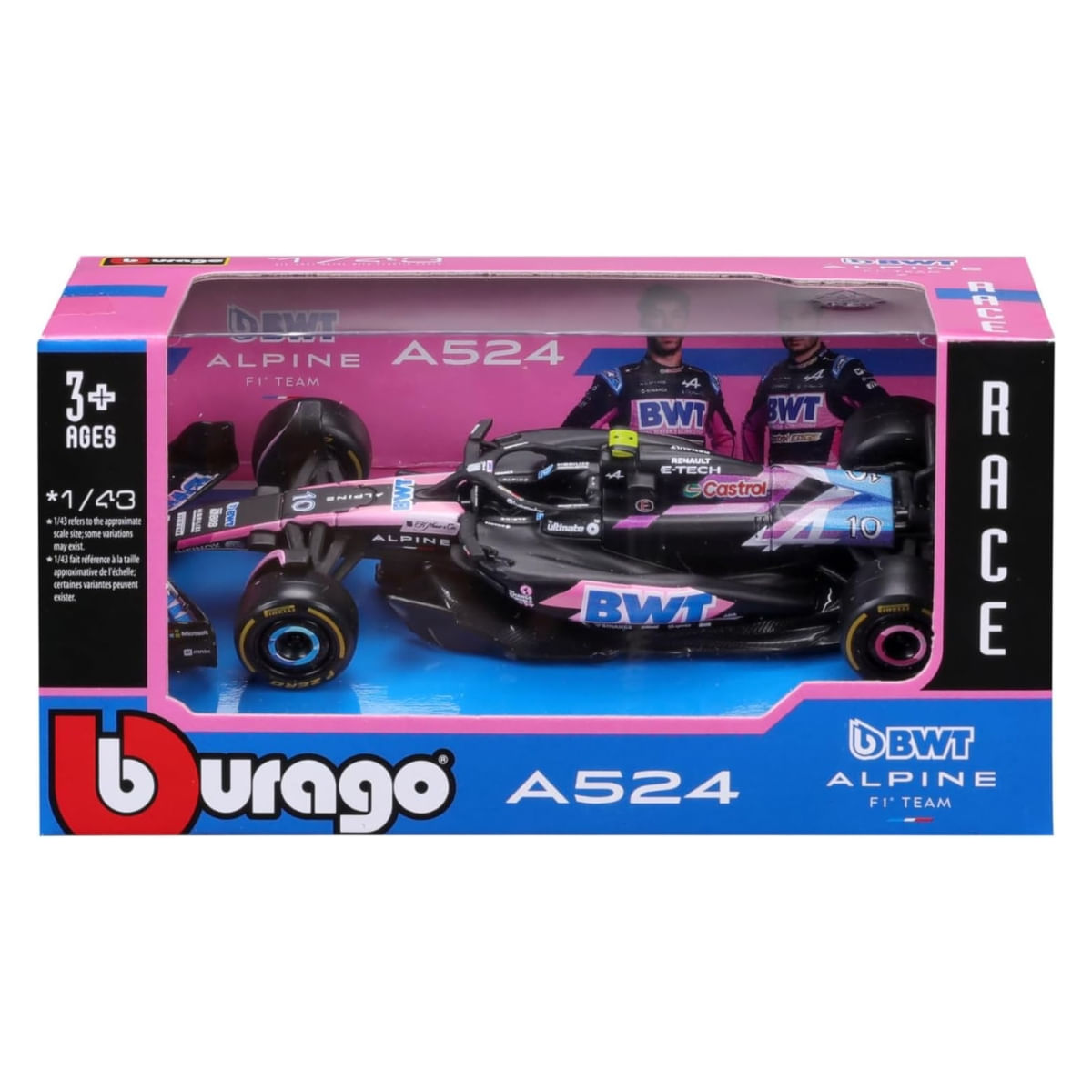 Miniatura F1 Alpine A524 2024 10 Gasly 1/43 Burago 38219 - limahobbies