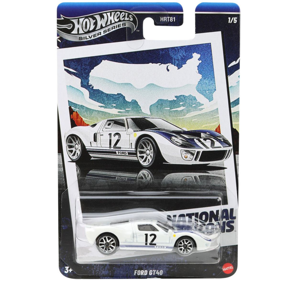 Hot Wheels Vintage Ford GT40 1/64 Mattel HRT81 - limahobbies