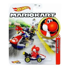 Hot-Wheels-Mario-Kart-Red-Yoshi-1-64-Mattel-GBG25