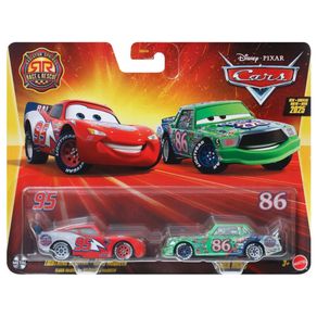 Carros-Disney-Pack-com-2-McQueen-e-Chick-Hicks-Mattel-DXV99