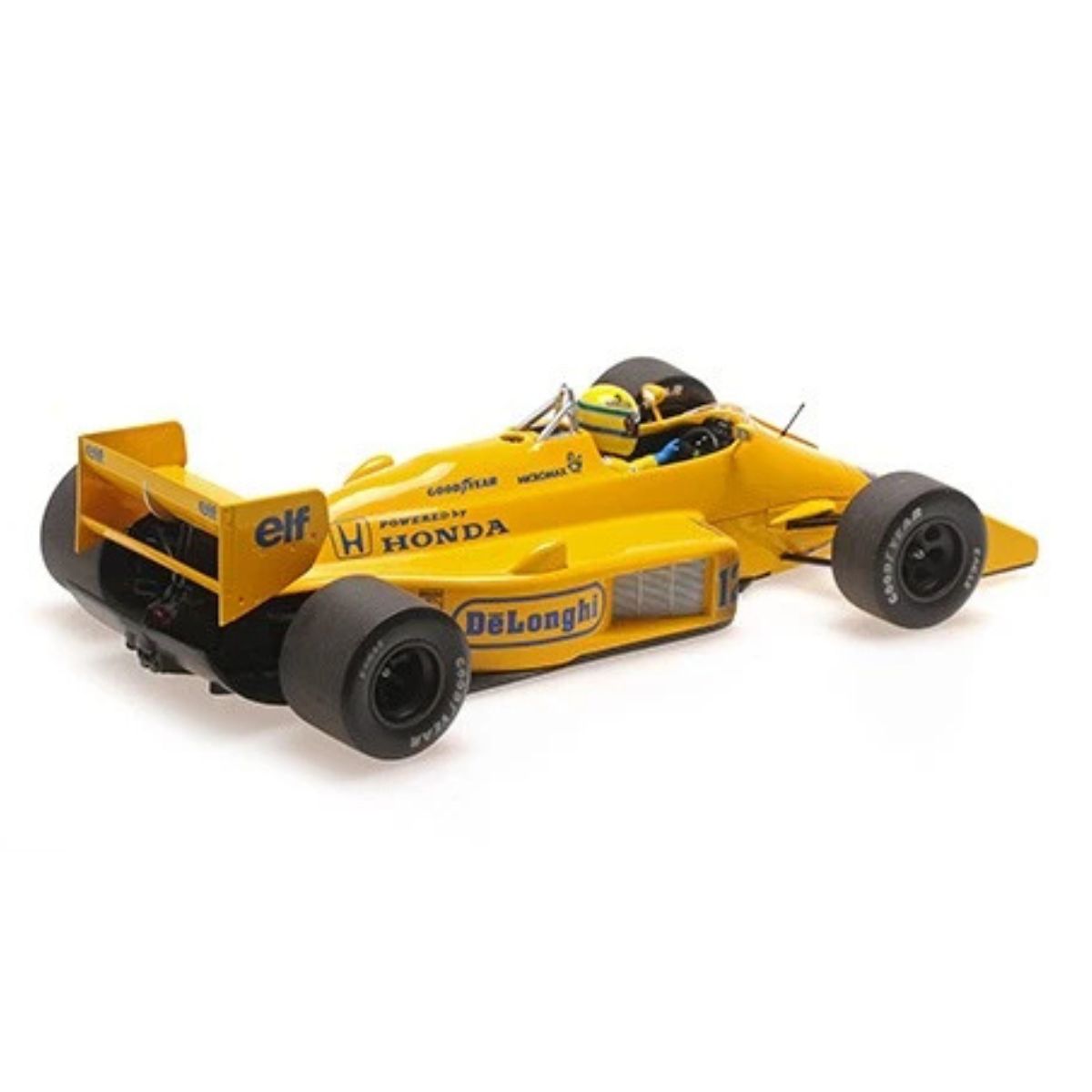 ミニチャンプス Lotus Honda 99T Ayrton Senna LOTUS HONDA 99T NAKAJIMA/SENNA 1/18 - Miniaturas colecionáveis