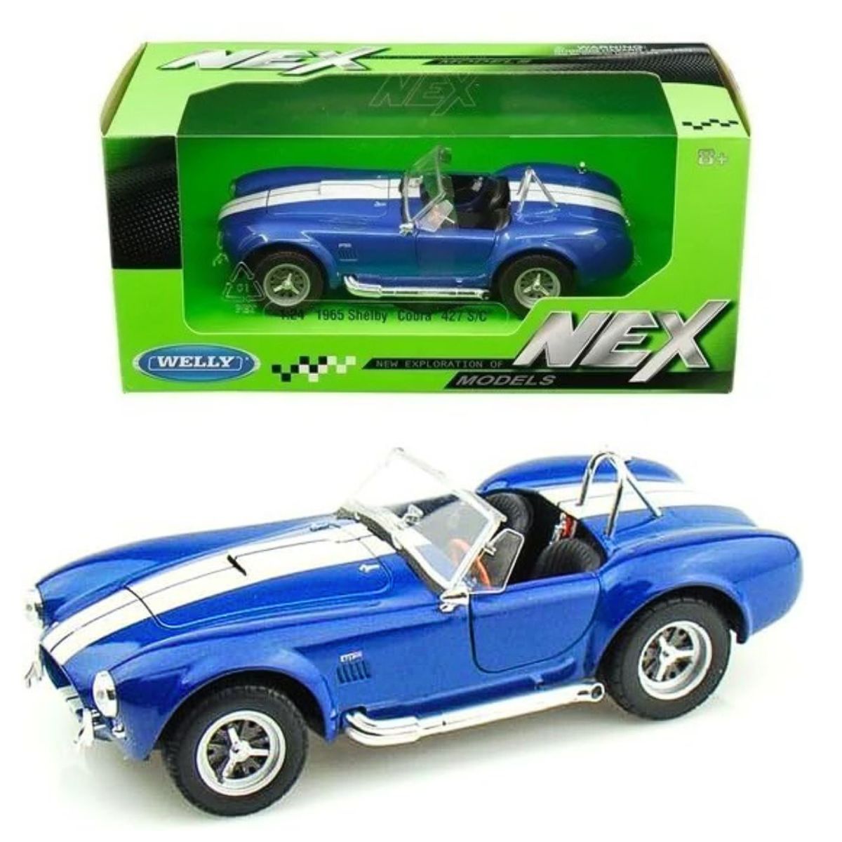Shelby Cobra 427 1965 Escala 1:24 Welly 24002W - limahobbies