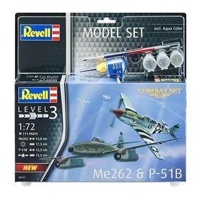 Model-Set-ME262---P51B-MU-1-72-Revell-63711