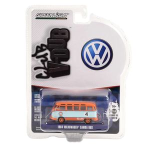 Kombi-Volkswagen-Samba-Bus-1964-Gulf-1-64-Greenlight-36070B