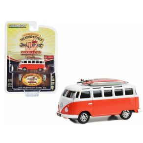 Volkswagen-Kombi-Samba-Bus-1964-Laranja-1-64-Greenlight-39120D