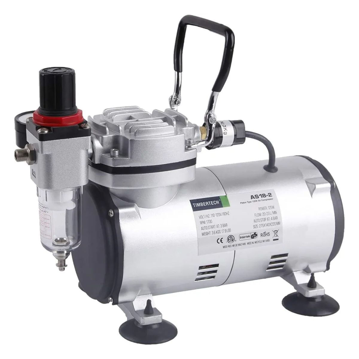 Mini Airbrush Compressor As18-2(Fd18-2) 110V/220V Fengda Fen As18