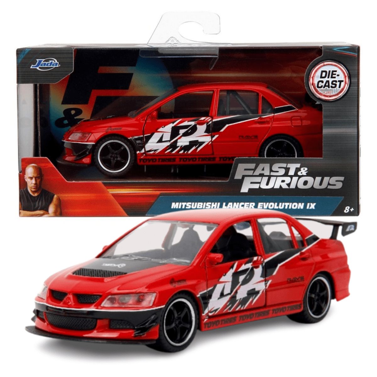 Mitsubishi Lancer Evolution IX Velozes e Furiosos 1/32 Jada 34448