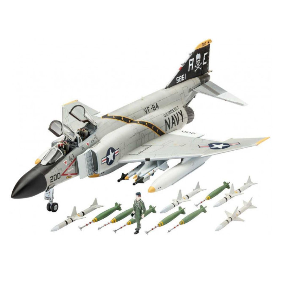 未開封 F-4 Phantom II 1/72スケールモデル Model Set F-4J Phantom II 1/72 Revell 63941 - limahobbies