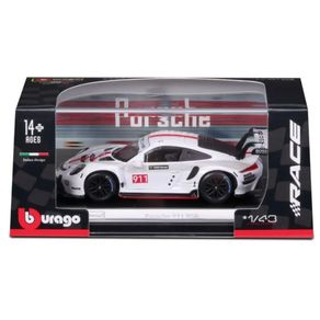 Porsche-911-RSR--91-Race-Branco-1-43-Burago-38302
