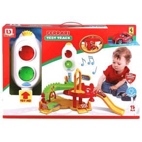 Playset-Ferrari-Test-Track-Com-Miniatura-Bburago-Jr-22-88801