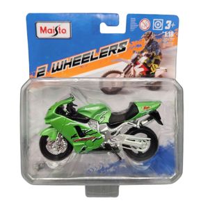 Kawasaki-Ninja-ZX12R-Verde-1-18-Maisto-35300