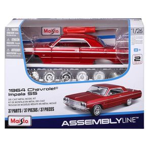 Kit-de-Montar-Chevrolet-Impala-1964-SS-Vermelho-1-26-Maisto-39541