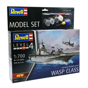 Model-Set-US-Navy-Assault-Carrier-WASP-Class-1-700-Revell-65178