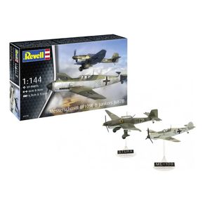 Messerschmitt-BF109E---Junkers-JU87B-Stuka-1-144-Revell-03770