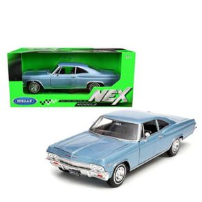 Chevrolet-Impala-SS396-1965-Azul-1-24-Welly-22417W